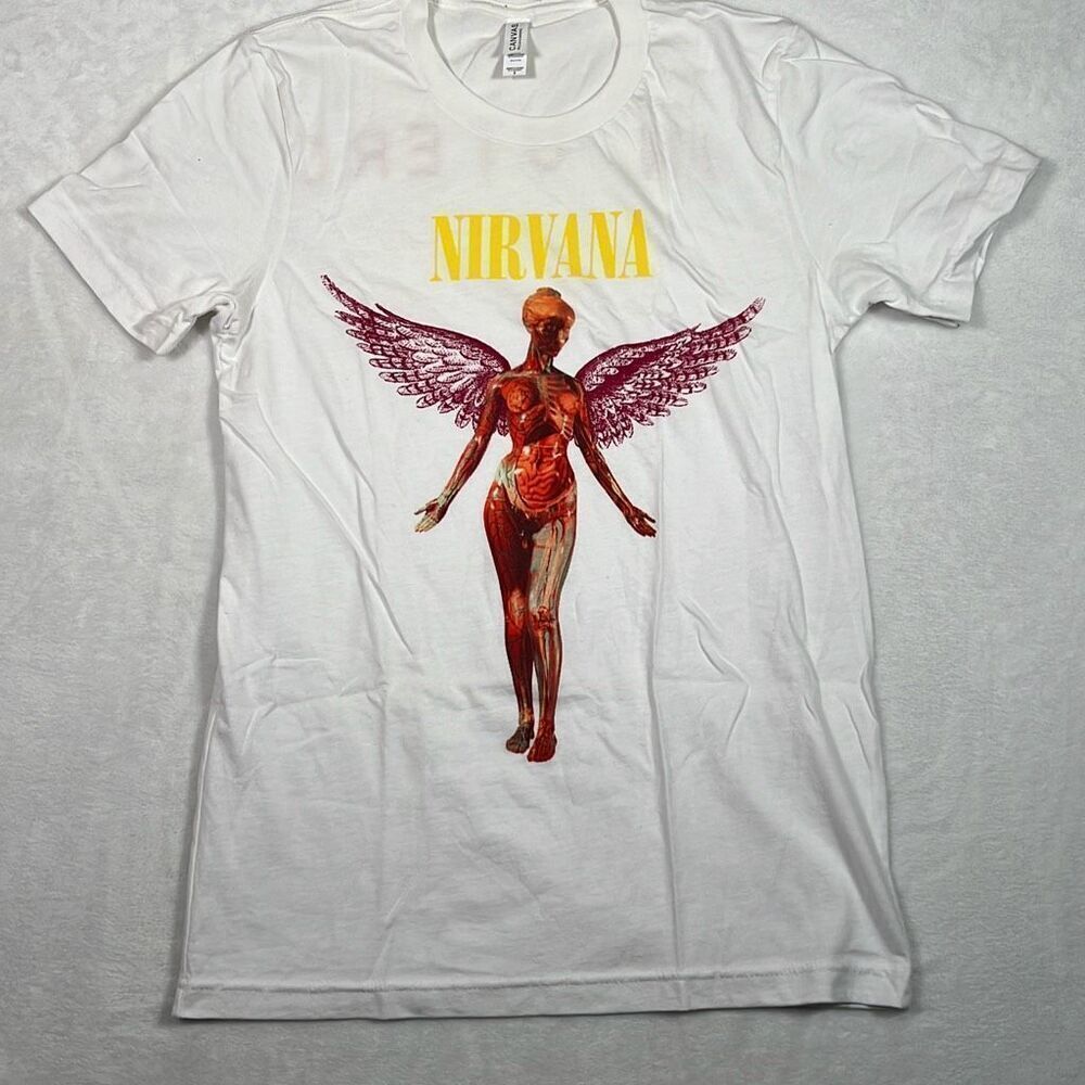 Nirvana In Utero double sided concert release‎ band T-shirt NWOT Men Small